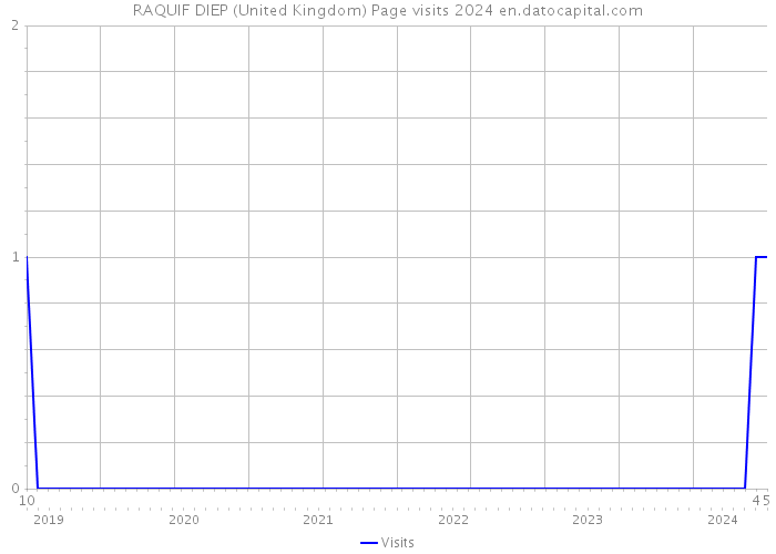 RAQUIF DIEP (United Kingdom) Page visits 2024 