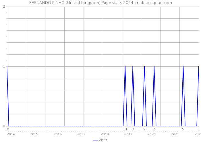 FERNANDO PINHO (United Kingdom) Page visits 2024 