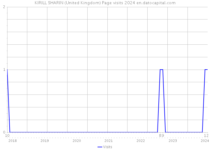 KIRILL SHARIN (United Kingdom) Page visits 2024 