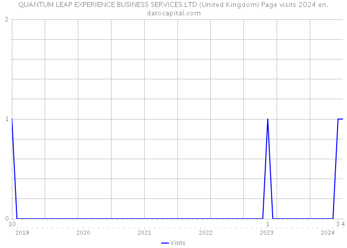 QUANTUM LEAP EXPERIENCE BUSINESS SERVICES LTD (United Kingdom) Page visits 2024 