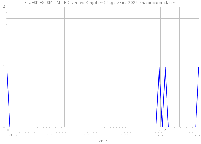 BLUESKIES ISM LIMITED (United Kingdom) Page visits 2024 