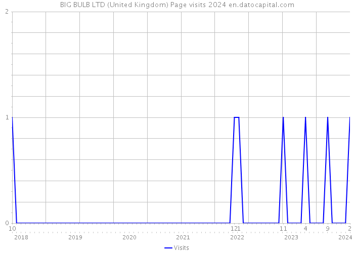 BIG BULB LTD (United Kingdom) Page visits 2024 