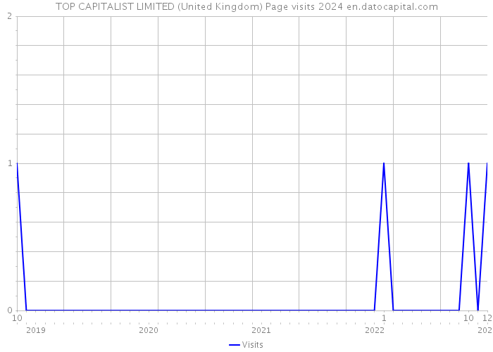 TOP CAPITALIST LIMITED (United Kingdom) Page visits 2024 