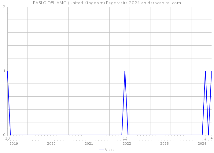 PABLO DEL AMO (United Kingdom) Page visits 2024 
