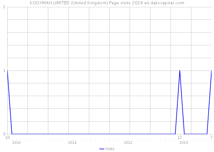 KOOYMAN LIMITED (United Kingdom) Page visits 2024 