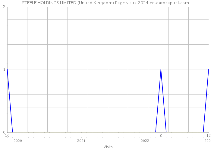 STEELE HOLDINGS LIMITED (United Kingdom) Page visits 2024 