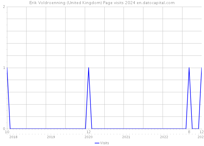 Erik Voldroenning (United Kingdom) Page visits 2024 