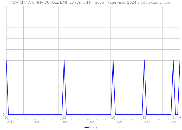 NEW CHINA CHINA DUNDEE LIMITED (United Kingdom) Page visits 2024 