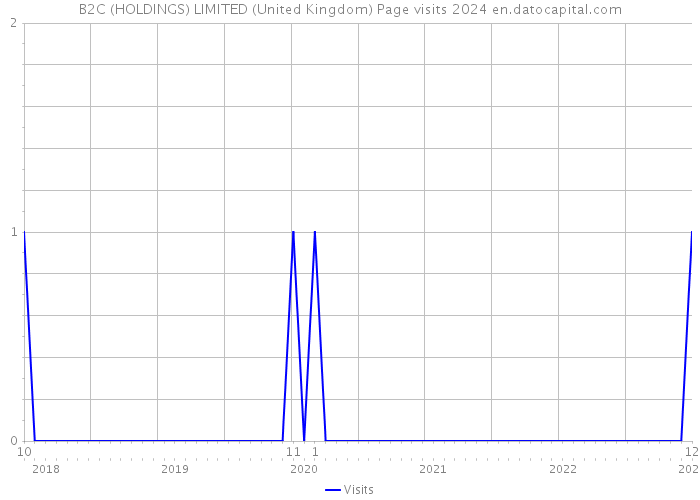 B2C (HOLDINGS) LIMITED (United Kingdom) Page visits 2024 