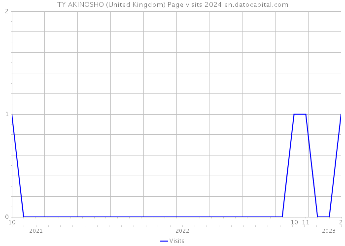 TY AKINOSHO (United Kingdom) Page visits 2024 