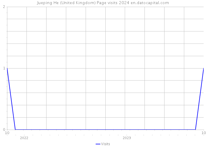 Jueping He (United Kingdom) Page visits 2024 