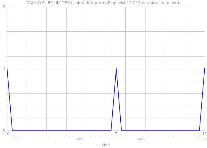 SALMO FLIES LIMITED (United Kingdom) Page visits 2024 