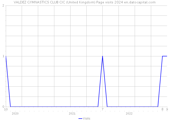 VALDEZ GYMNASTICS CLUB CIC (United Kingdom) Page visits 2024 
