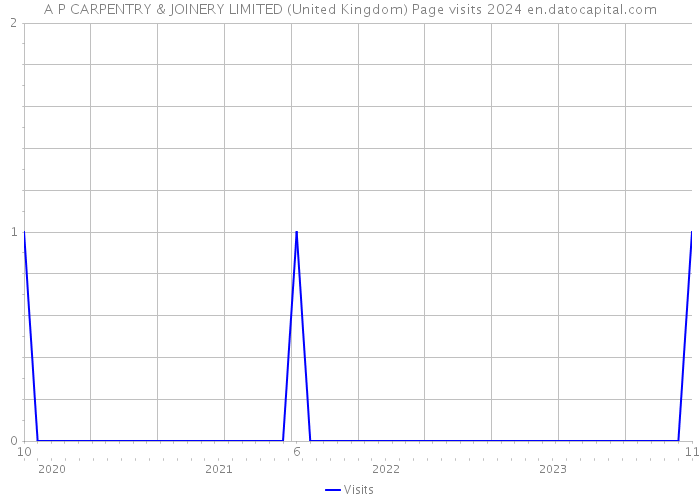 A P CARPENTRY & JOINERY LIMITED (United Kingdom) Page visits 2024 