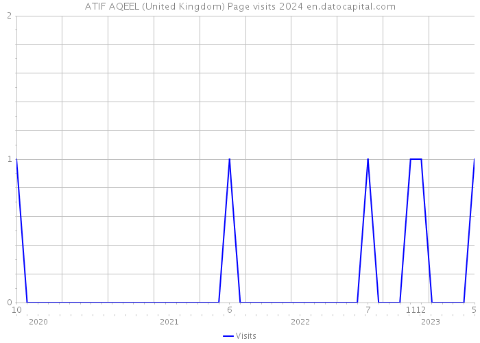 ATIF AQEEL (United Kingdom) Page visits 2024 