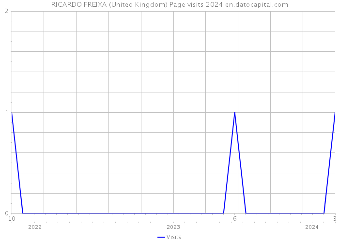 RICARDO FREIXA (United Kingdom) Page visits 2024 
