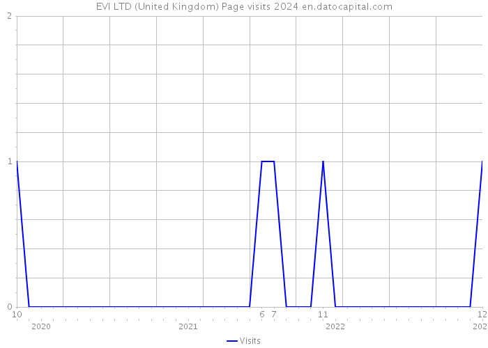 EVI LTD (United Kingdom) Page visits 2024 