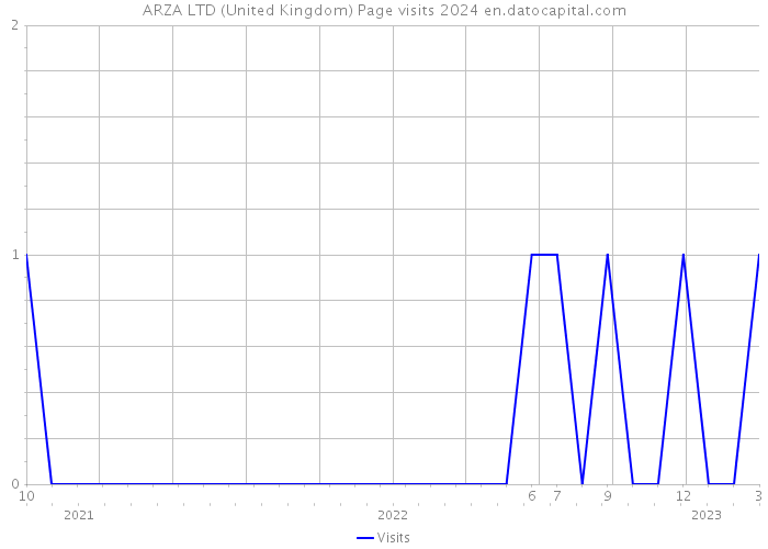 ARZA LTD (United Kingdom) Page visits 2024 