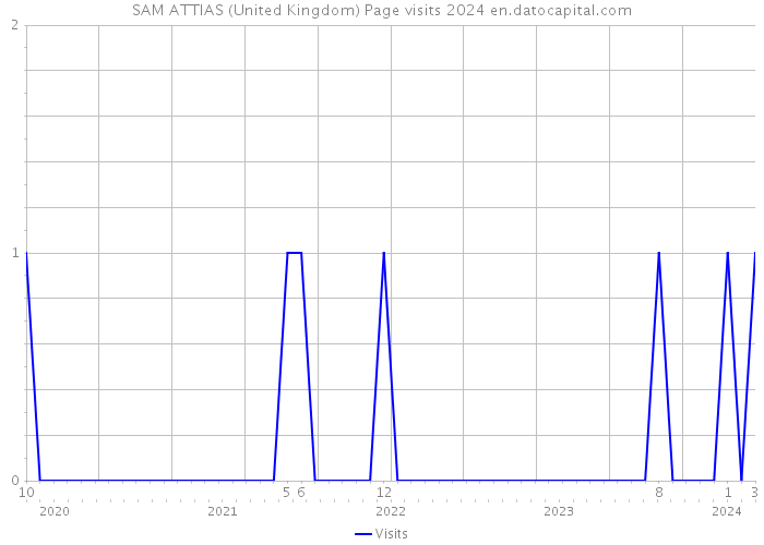SAM ATTIAS (United Kingdom) Page visits 2024 