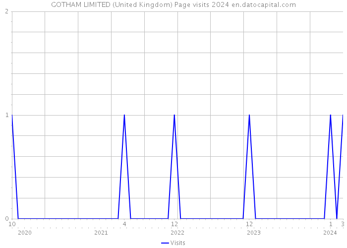GOTHAM LIMITED (United Kingdom) Page visits 2024 