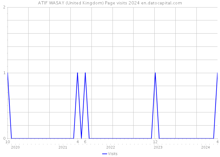 ATIF WASAY (United Kingdom) Page visits 2024 
