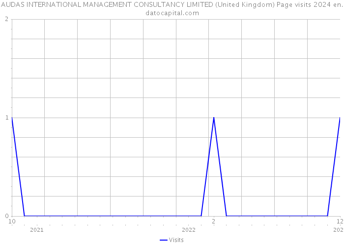 AUDAS INTERNATIONAL MANAGEMENT CONSULTANCY LIMITED (United Kingdom) Page visits 2024 