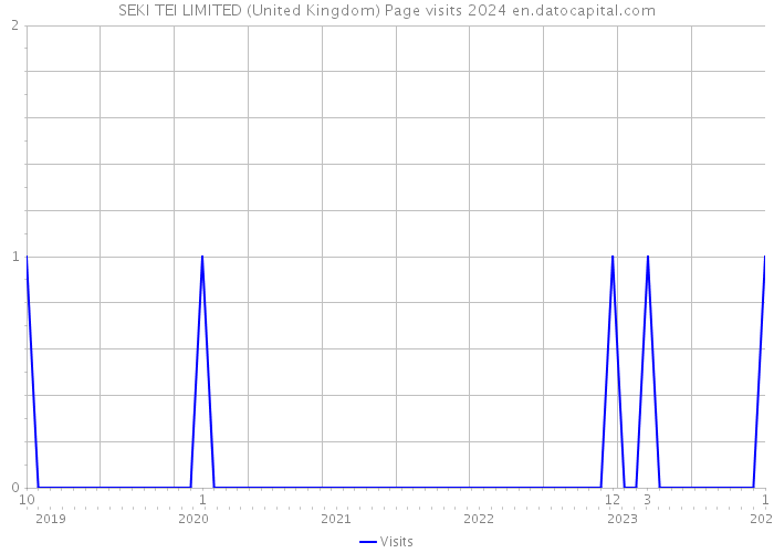 SEKI TEI LIMITED (United Kingdom) Page visits 2024 