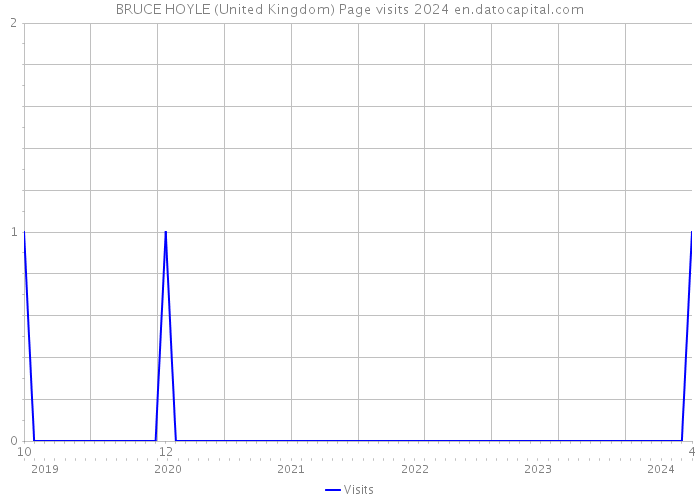 BRUCE HOYLE (United Kingdom) Page visits 2024 