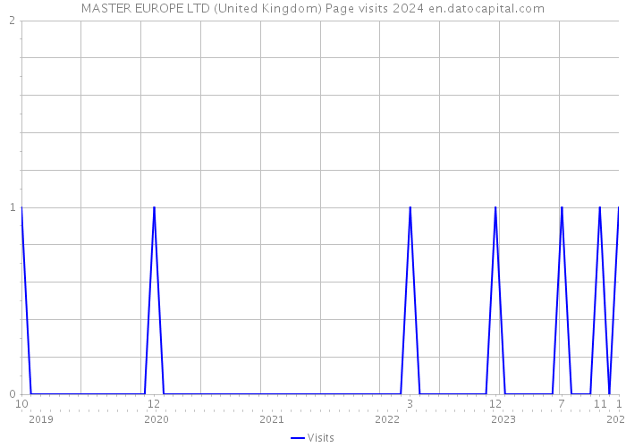 MASTER EUROPE LTD (United Kingdom) Page visits 2024 