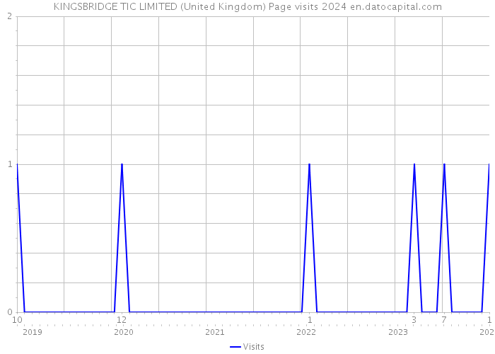 KINGSBRIDGE TIC LIMITED (United Kingdom) Page visits 2024 