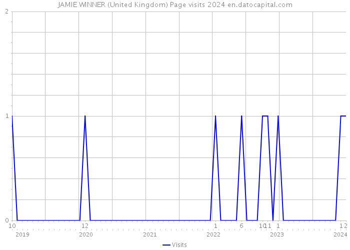 JAMIE WINNER (United Kingdom) Page visits 2024 