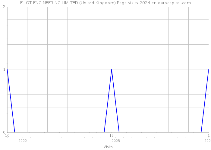 ELIOT ENGINEERING LIMITED (United Kingdom) Page visits 2024 