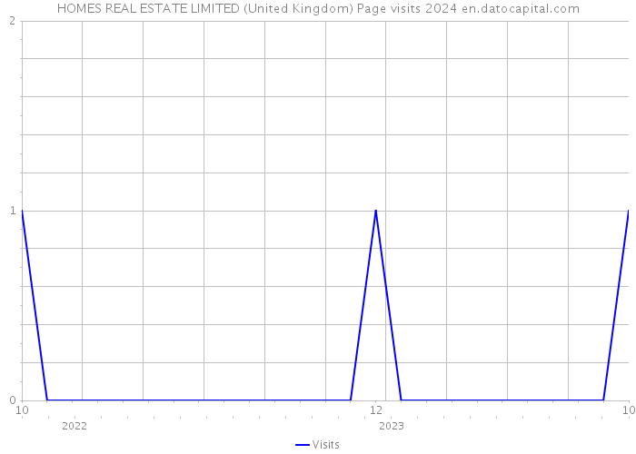 HOMES REAL ESTATE LIMITED (United Kingdom) Page visits 2024 