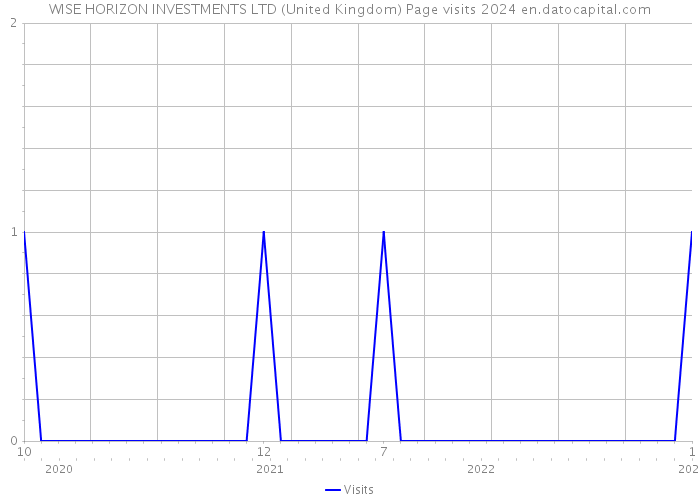 WISE HORIZON INVESTMENTS LTD (United Kingdom) Page visits 2024 
