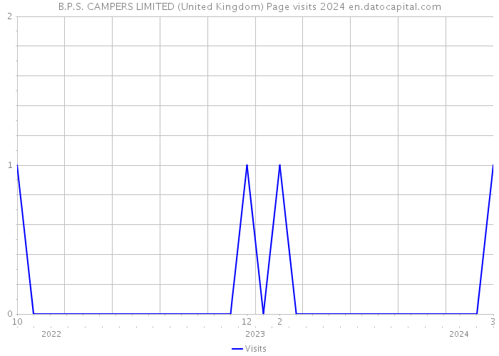 B.P.S. CAMPERS LIMITED (United Kingdom) Page visits 2024 