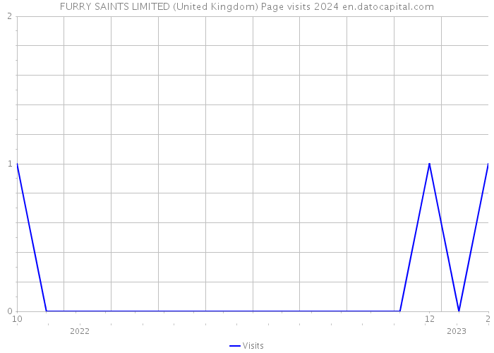 FURRY SAINTS LIMITED (United Kingdom) Page visits 2024 