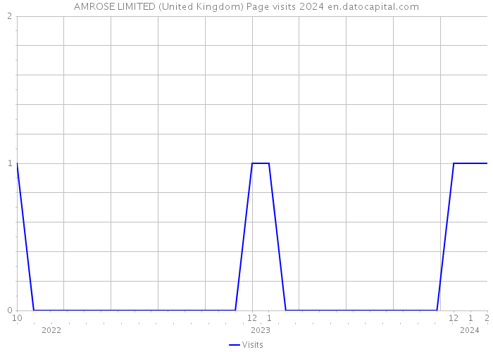 AMROSE LIMITED (United Kingdom) Page visits 2024 
