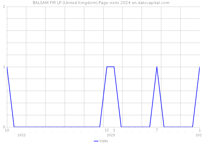 BALSAM FIR LP (United Kingdom) Page visits 2024 