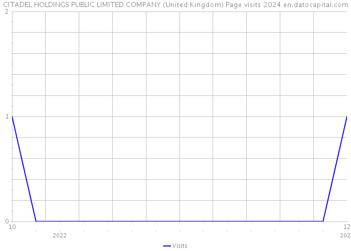 CITADEL HOLDINGS PUBLIC LIMITED COMPANY (United Kingdom) Page visits 2024 