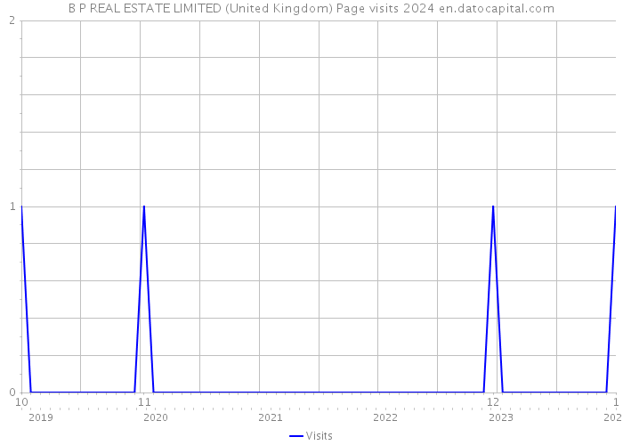 B P REAL ESTATE LIMITED (United Kingdom) Page visits 2024 