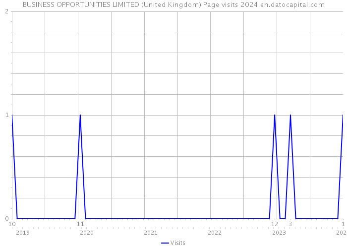 BUSINESS OPPORTUNITIES LIMITED (United Kingdom) Page visits 2024 