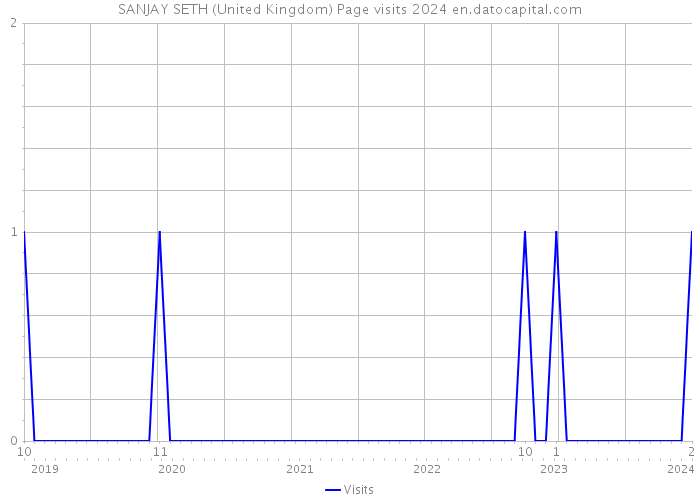 SANJAY SETH (United Kingdom) Page visits 2024 