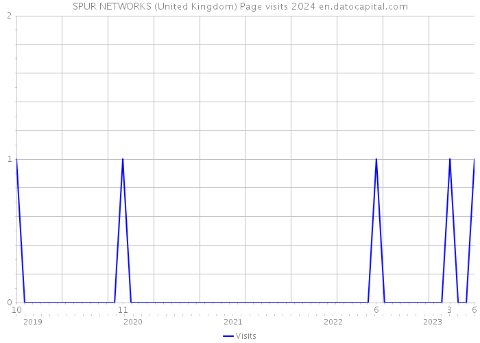 SPUR NETWORKS (United Kingdom) Page visits 2024 