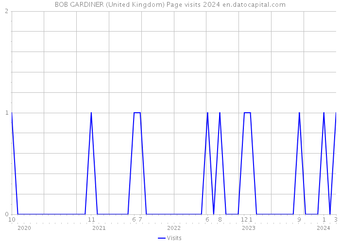 BOB GARDINER (United Kingdom) Page visits 2024 