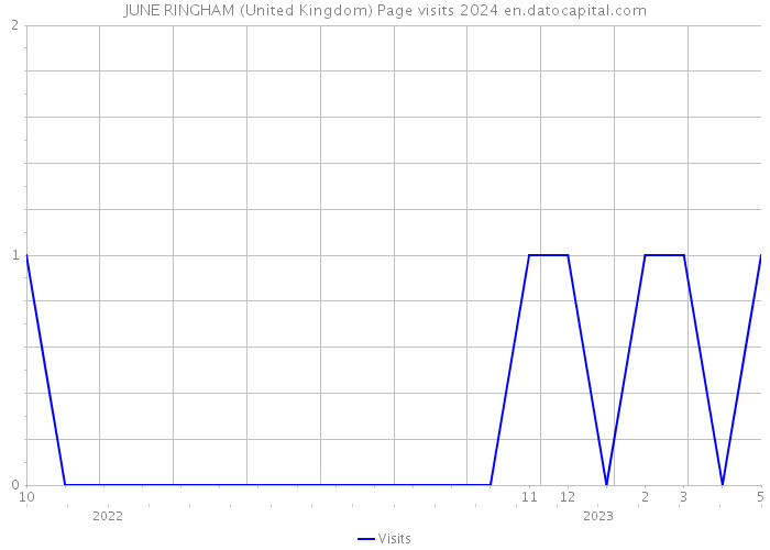 JUNE RINGHAM (United Kingdom) Page visits 2024 