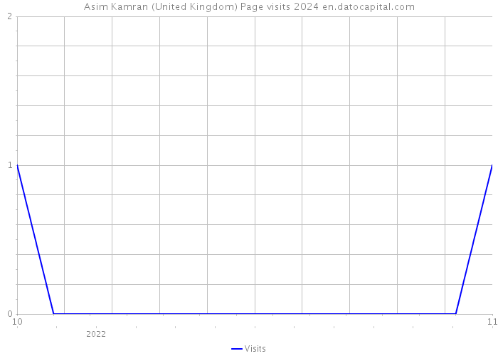 Asim Kamran (United Kingdom) Page visits 2024 
