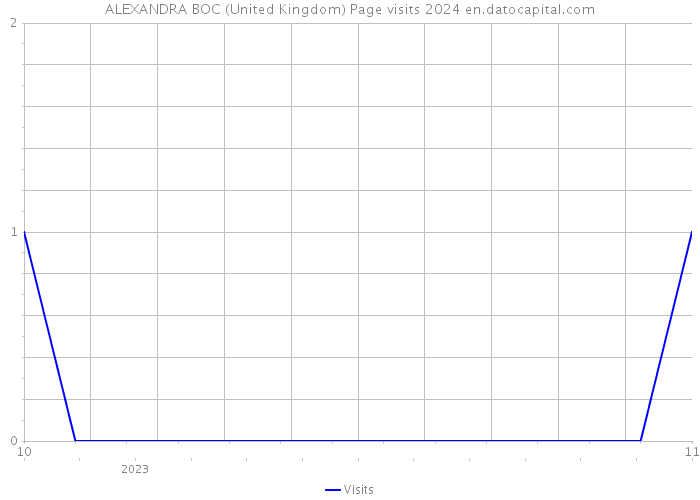ALEXANDRA BOC (United Kingdom) Page visits 2024 