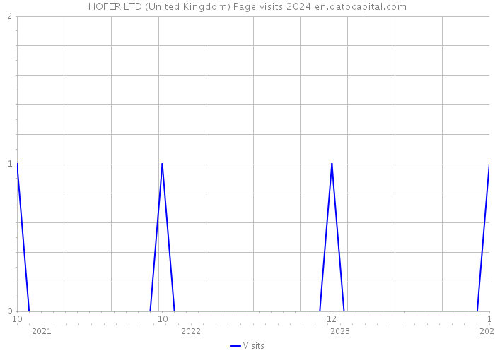 HOFER LTD (United Kingdom) Page visits 2024 