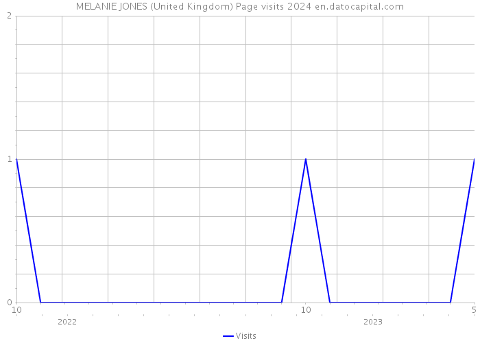 MELANIE JONES (United Kingdom) Page visits 2024 