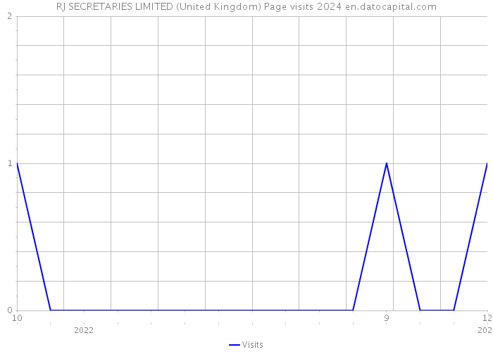 RJ SECRETARIES LIMITED (United Kingdom) Page visits 2024 